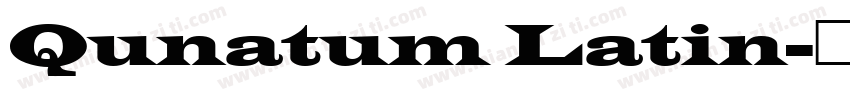 Qunatum Latin字体转换